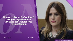 Sikimić predsednica IO Alte